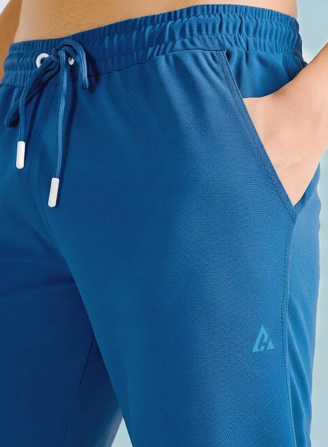 Clans&Hans Men Blue Regular Fit Solid Track Pants